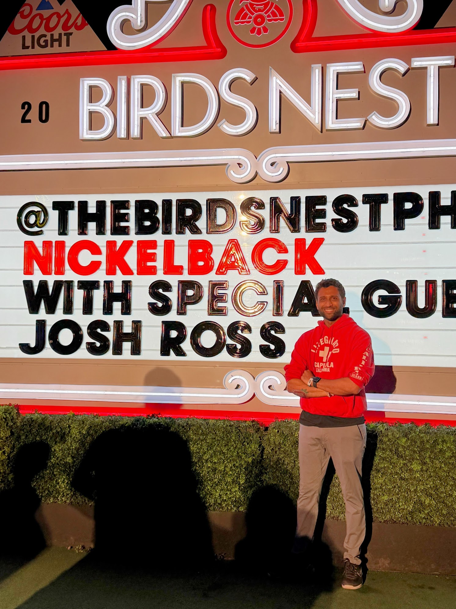 At Nickelback concert in Arizona